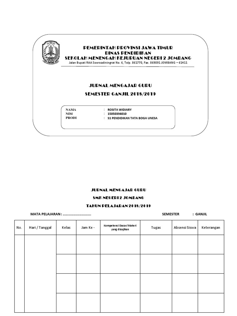 Jurnal Mengajar Guru | PDF