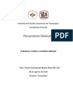 El Número, La Ética y La Estética Náhuatl