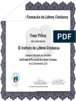 1 Certificado de Formacion de Lideres Cristianos Florez Yimer PDF