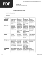Karl Popper Debate Rubric PDF