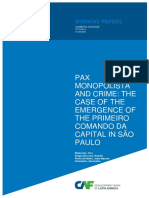 Paxmonopolista Crime Primeirocomandodacapital Saopaulo PDF