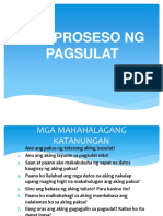 Ang Proseso NG Pagsulat