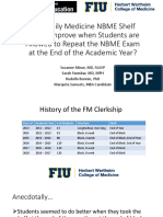 Do Family Medicine NBME Shelf Scores Improve... STFM Annaheim 12 23 2017