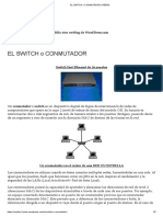 El Switch o Conmutador - Redes
