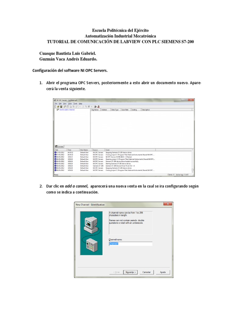 Tutorial PLC Labview 1 PDF | PDF | Tecnología digital | Software