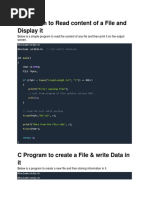 C Program To Read Content of A File and Display It