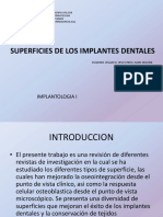 Superficies de Los Implantes Dentales