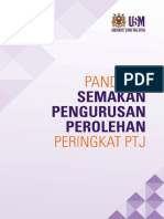 Panduan Semakan Pengurusan Perolehan Peringkat PTJ