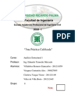 Práctica Calificada Análisis Estructural 1 URP 2018