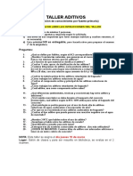 Taller aditivos concreto: preguntas sobre tipos, usos y normas