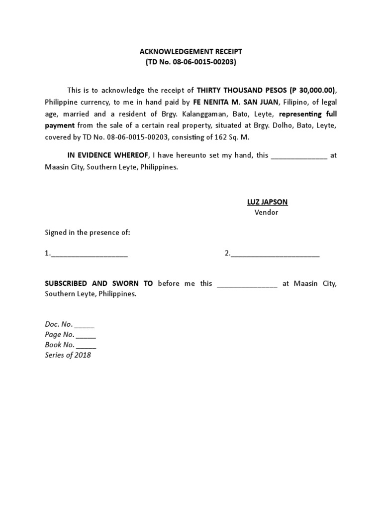 acknowledgement receiptdocx