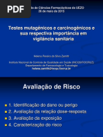 Helena Zamith - Testes Mutagênicos e Carcinogênicos e Sua Respectiva Importância Em Vigilância Sanitária