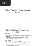 Object Oriented Programming (OOP)