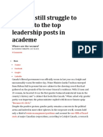 Women Still Struggle To Make It To The Top Leadership Posts in Academe