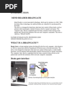 Download Ppt on Brain Gate by Sanchita Singh SN38763994 doc pdf