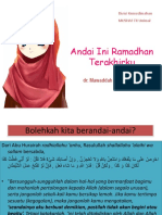 Andai Ini Ramadhan Terakhirku