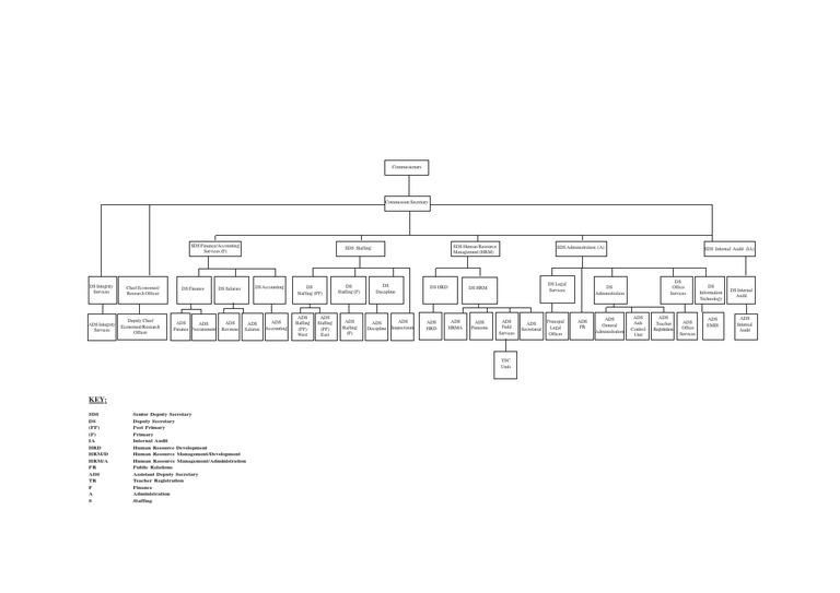 TSC Structure Human Resource Management Government