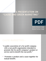 A Presentation On Cause and Green Marketing