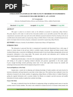71. Format. Hum - Utilization of Journals by the Faculty Members of Engineering Colleges in Nellore District _1