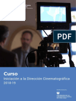 Curso de Iniciación A La Dirección Cinematográfica 2018-19