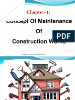 Chapter-1:: Concept of Maintenance of Construction Works