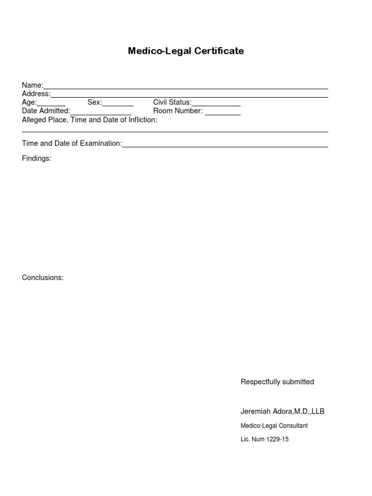 Medicolegal | PDF
