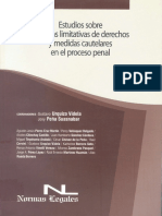 Estudios Sobre Medidas Limitativas de Derechos y Medidas Cautelares en El Proceso Penal