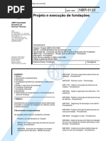 NBR 06122 - 1996 - Projeto e Execucao de Fundacoes
