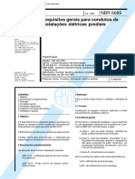 NBR 06689 - 1981 - Requisitos Gerais para Condutos de Instalação Elétrica Predial PDF