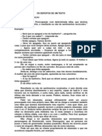 Os defeitos de um texto: ambiguidade, obscuridade, pleonasmo e outros