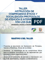 Taller Construccion Compromisos Eticos y Protocolos de Atencion Al Usuario