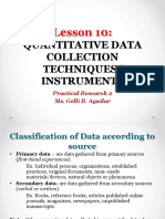 Lesson 10 Data Collection Techniques