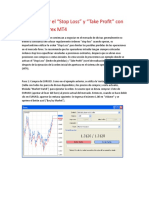 Como Utilizar El "Stop Loss" y "Take Profit" Con Forex MT4