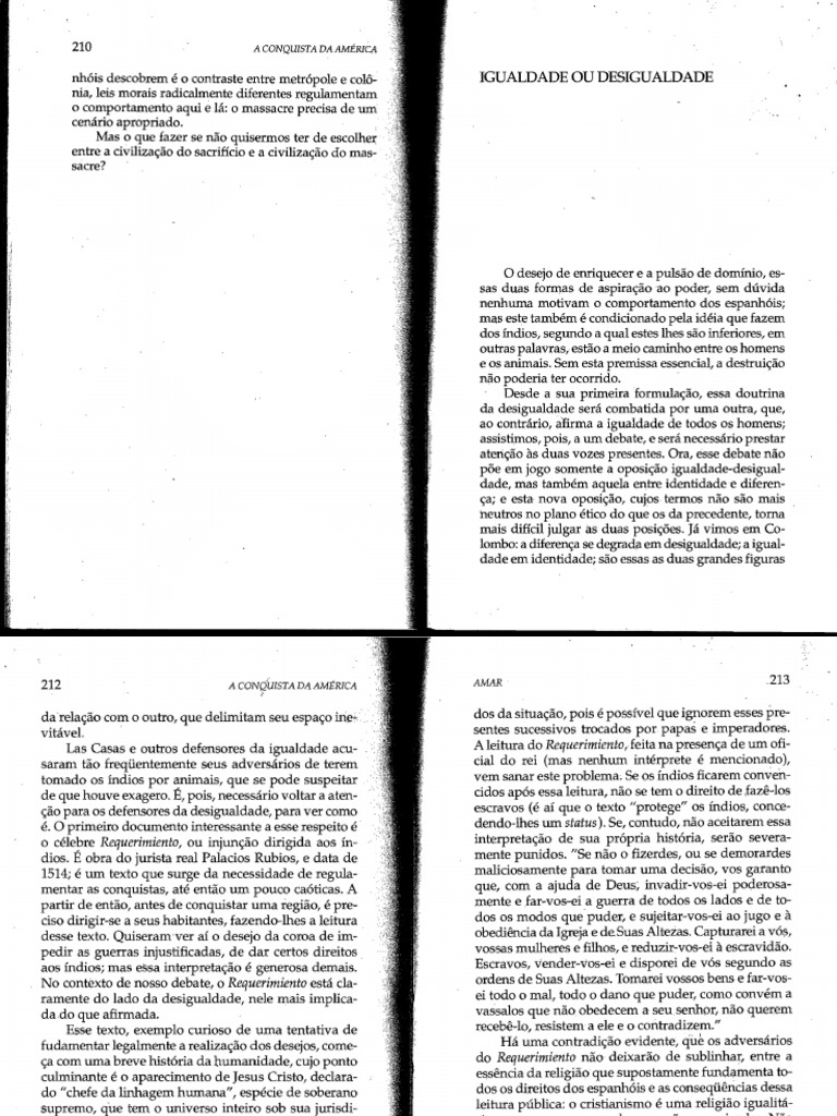 Tzvetan Todorov. A Conquista Da América