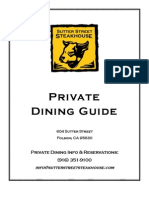 Sutter Street Private Dining Guide