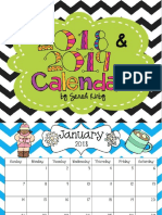 Calendario Editable 2018-2019