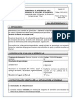 Guía de aprendizaje para el servicio al cliente