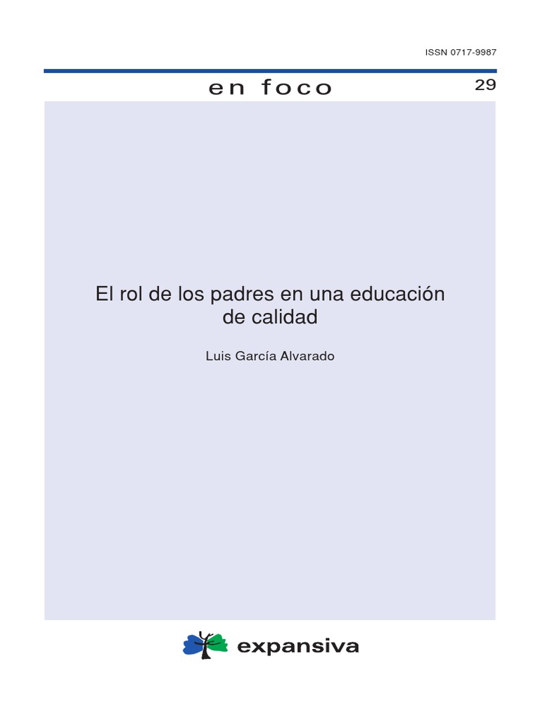 El Rol de Los Padres en Una Educacion de Calidad | PDF | Información ...