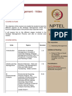 NPTEL Strategic Management