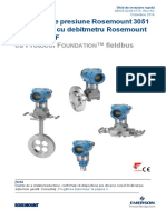 Traductor de Presiune Rosemount 3051 Si Traductor Cu Debitmetru Rosemount Seria 3051CF Cu Protocol Foundation Fieldbus