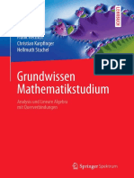 Grundwissen Mathematikstudium - Analysis Und Lineare Algebra Mit Querverbindungen