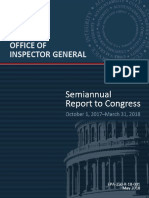 EPA - OIG-semiannual Report To Congress-March 2018