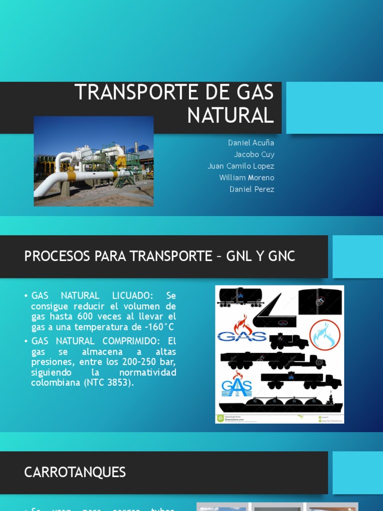 Transporte de Gas Natural | PDF | Gas natural licuado | Gas natural