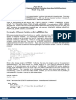 Paper 233-30 An Introduction To SAS® Character Functions (Including Some New SAS®9 Functions) Ronald Cody, Ed.D