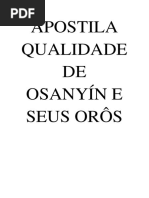 Apostila Qualidades de Osanyín e Seus Orôs