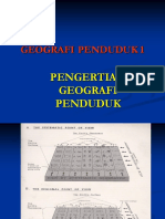 Geografi Penduduk 1 Pengertian