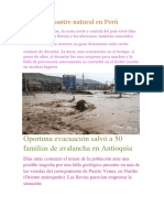 Desastre Natural en Perú