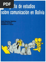 Bibliografía de Estudios de Comunicación en Bolivia