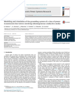 Modelling and Simulation of the Grounding System of a Class of Power Transmision Line Towers Involving Inhogeneous Conductive Media