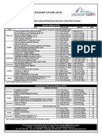 Jadual Pengajian YT 2018 (1 September 2018)